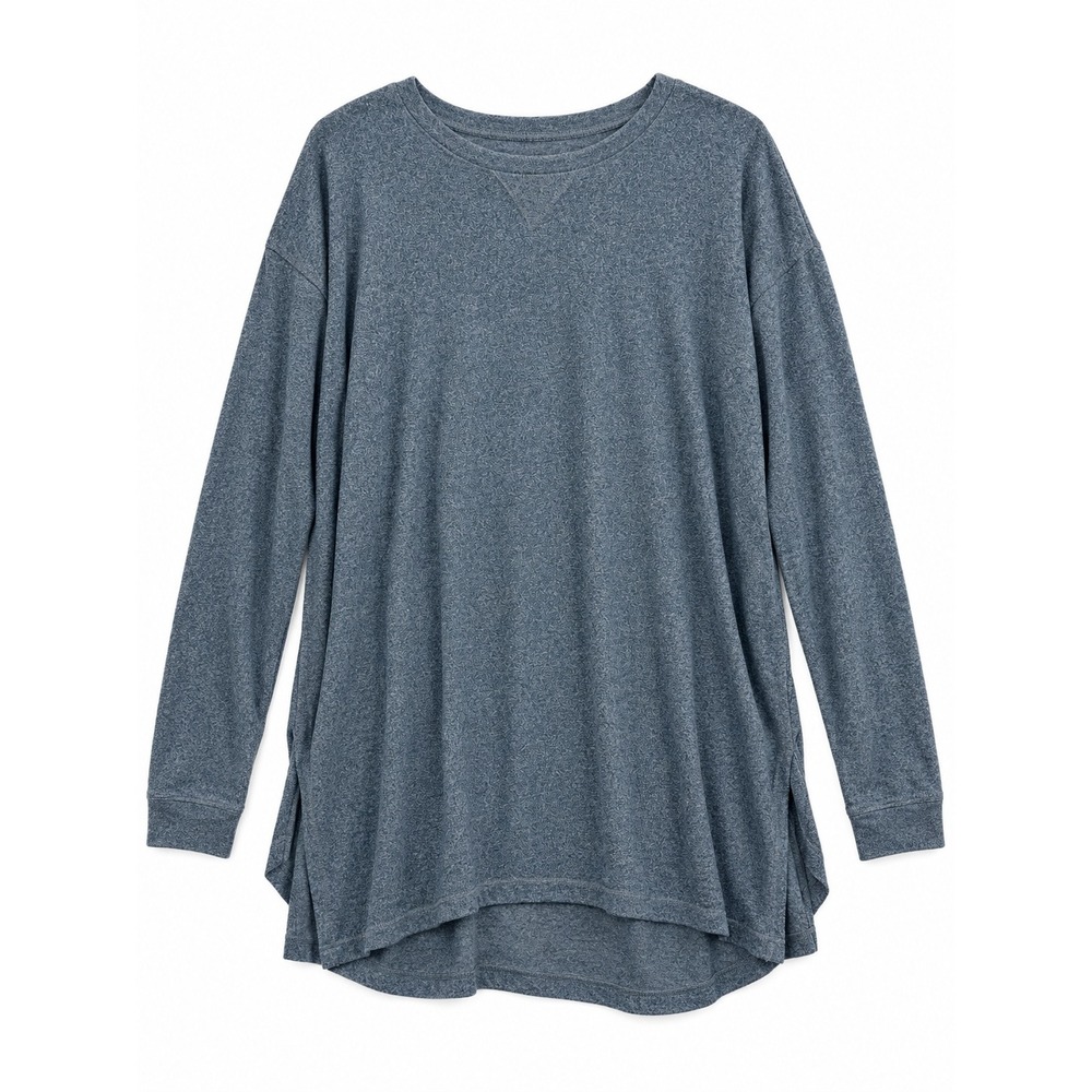 RedHead Brand Co Men's 3XL Blue Heather Long Sleeve Pullover Shirt